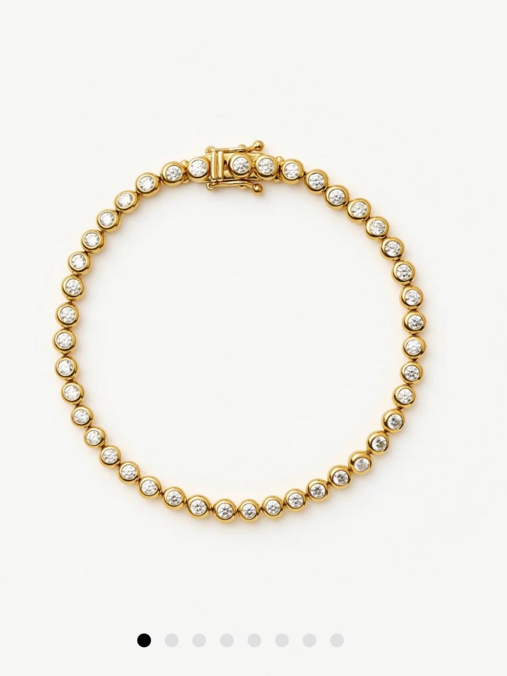 Missoma Cubic zirconia 18k gold plated tennis bracelet